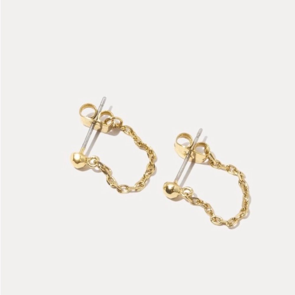 Miranda Frye Gold Chain Loop Drop Earrings - Women